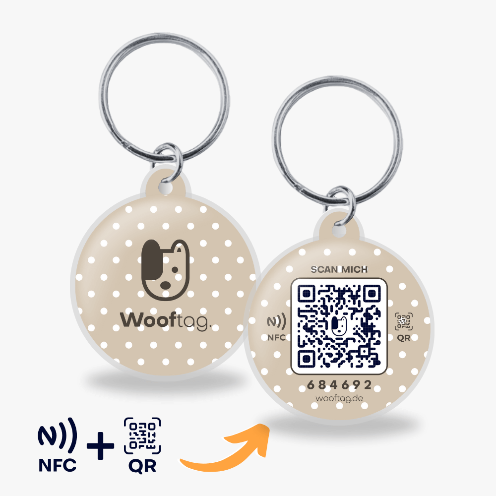 Wooftag - Mocha Dot - Wooftag