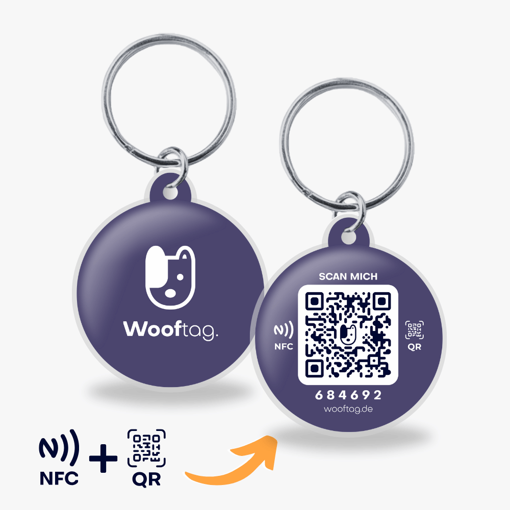 Wooftag - Purple Dog - Wooftag