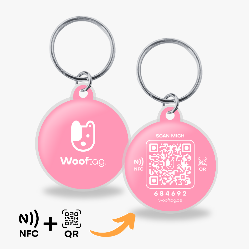 Wooftag - Sweet Pink
